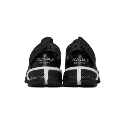 Shop Calvin Klein 205w39nyc Black Carlos 10 Sneakers In Black/whte