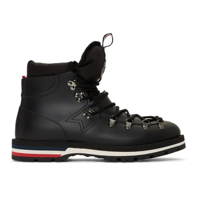 Shop Moncler Black Henoc Hiking Boots