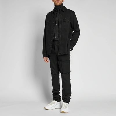 Shop Raf Simons Pocket Slim Space Pant In Black