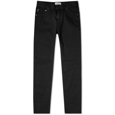 Shop Stone Island Stretch Skinny Fit Jean In Black