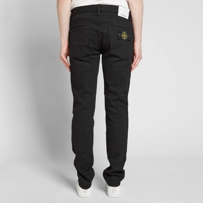 Shop Stone Island Stretch Skinny Fit Jean In Black