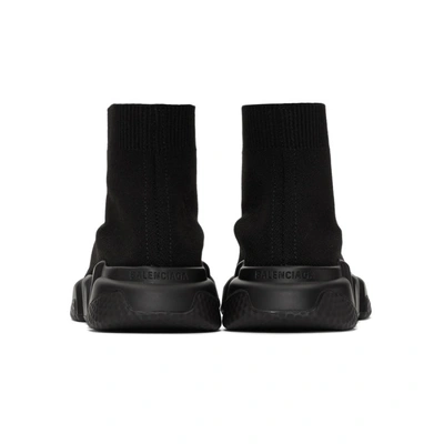 Shop Balenciaga Black Speed Sneakers