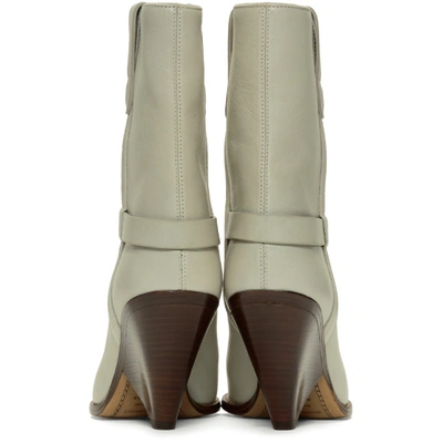 Shop Isabel Marant Off-white Lamsy Boots