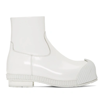calvin klein boots white