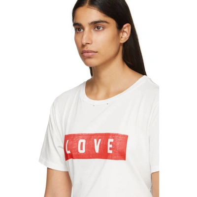 Shop Amo White Love Tomboy T-shirt In 088 Vnt Wht