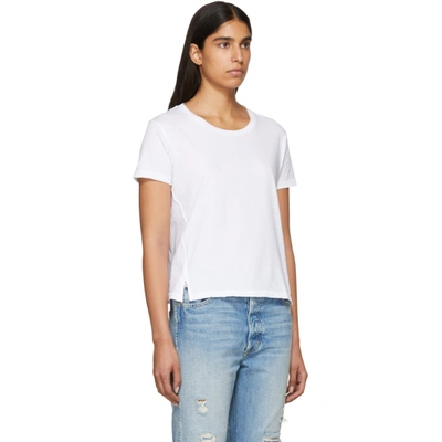 Shop Amo White Twist T-shirt In 051 White