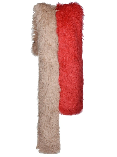 Shop Dries Van Noten Fake Fur Scarf In Cor