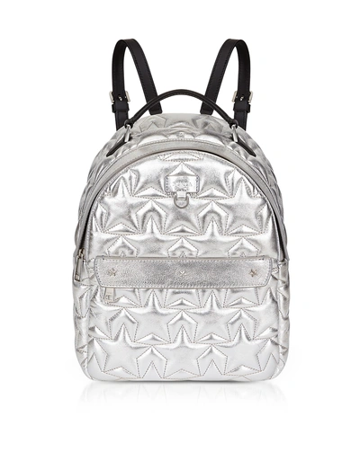 Shop Furla Silver Star Quilted Leather Favola Small Backpack