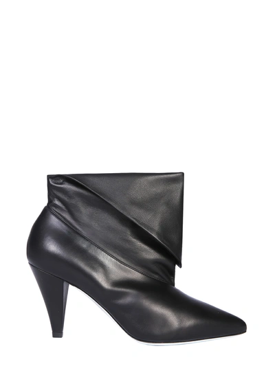 Shop Givenchy Leather Ankle Boots In Nero