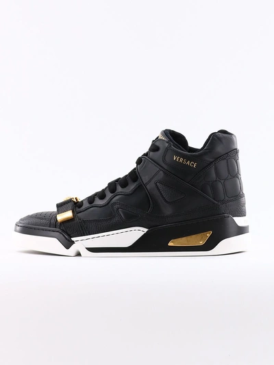 Shop Versace Sneakers Atlas Black