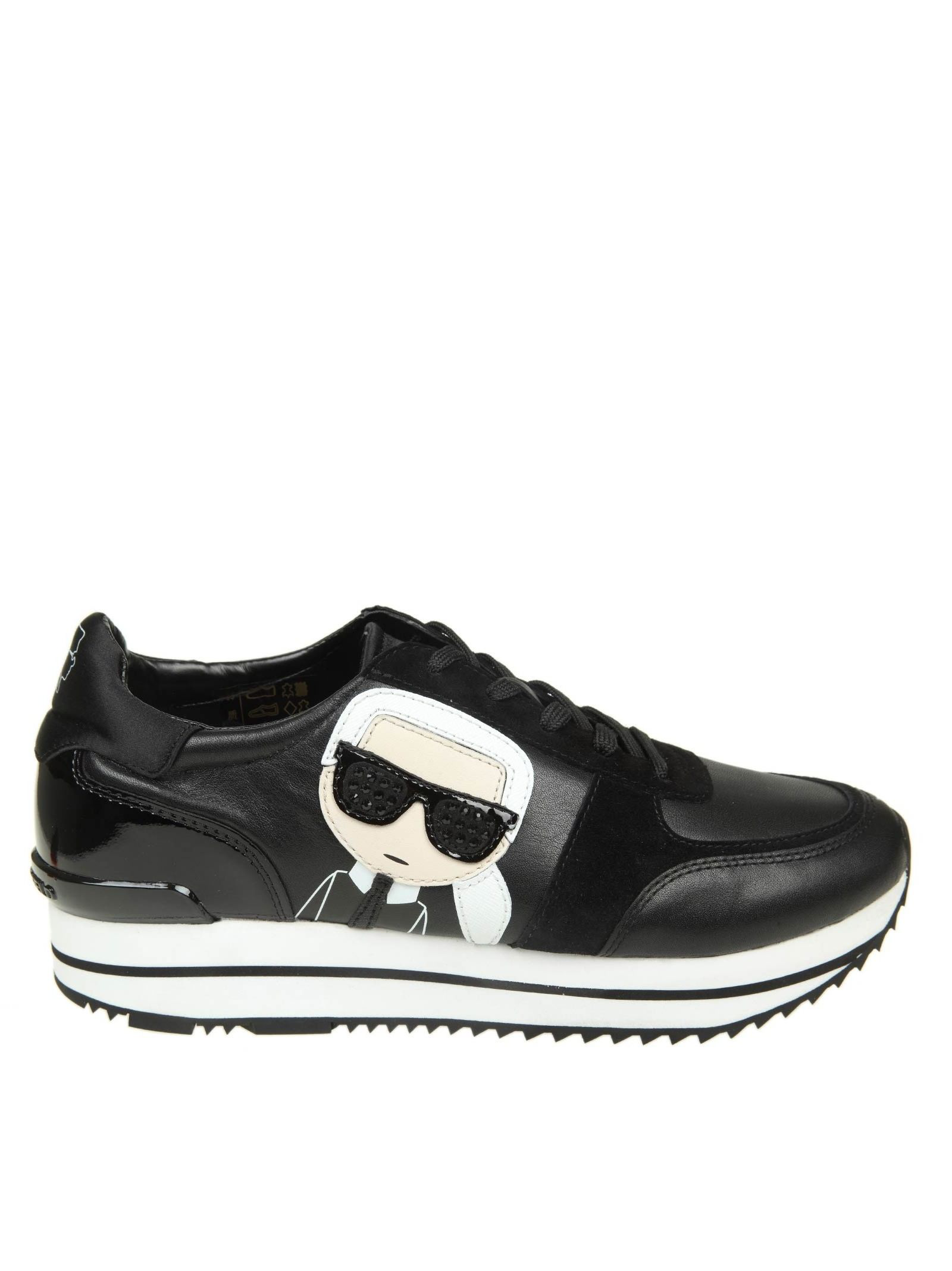 karl lagerfeld sneakers black