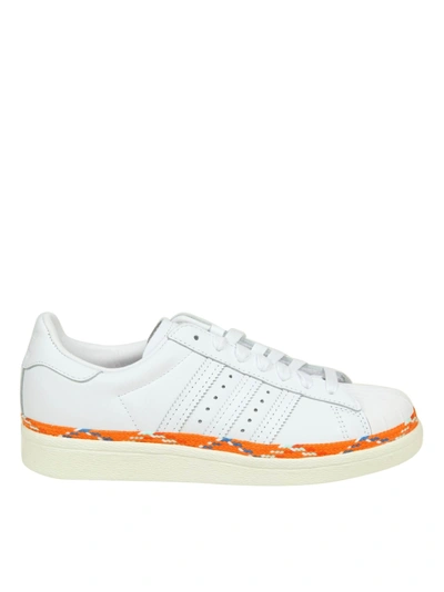 Shop Adidas Originals Sneakers Sst 80s New Bold In White Leather