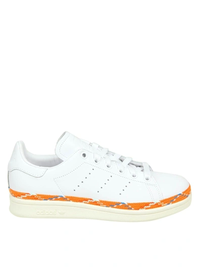 Shop Adidas Originals Sneakers Stan Smith New Bold Leather White Color
