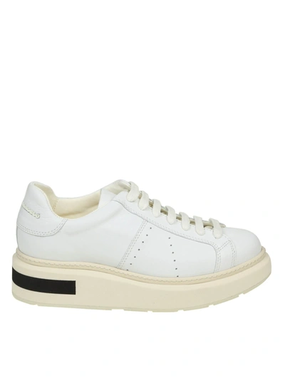 Shop Manuel Barcelò Manuel Barcelo' Sneakers In White Leather