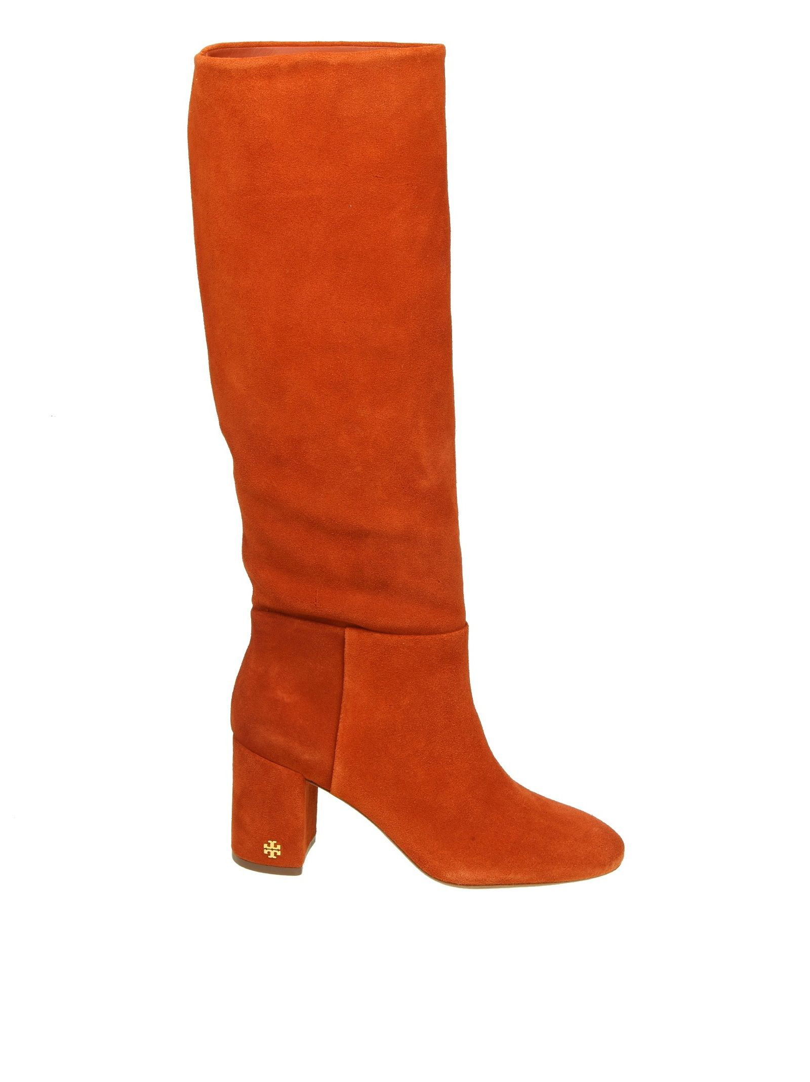 rust color suede boots