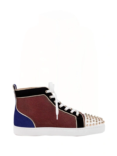 Shop Christian Louboutin Lou Spikes Orlato Men's High Top In Multi