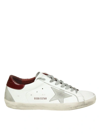 Shop Golden Goose "superstar" Sneakers In White Leather