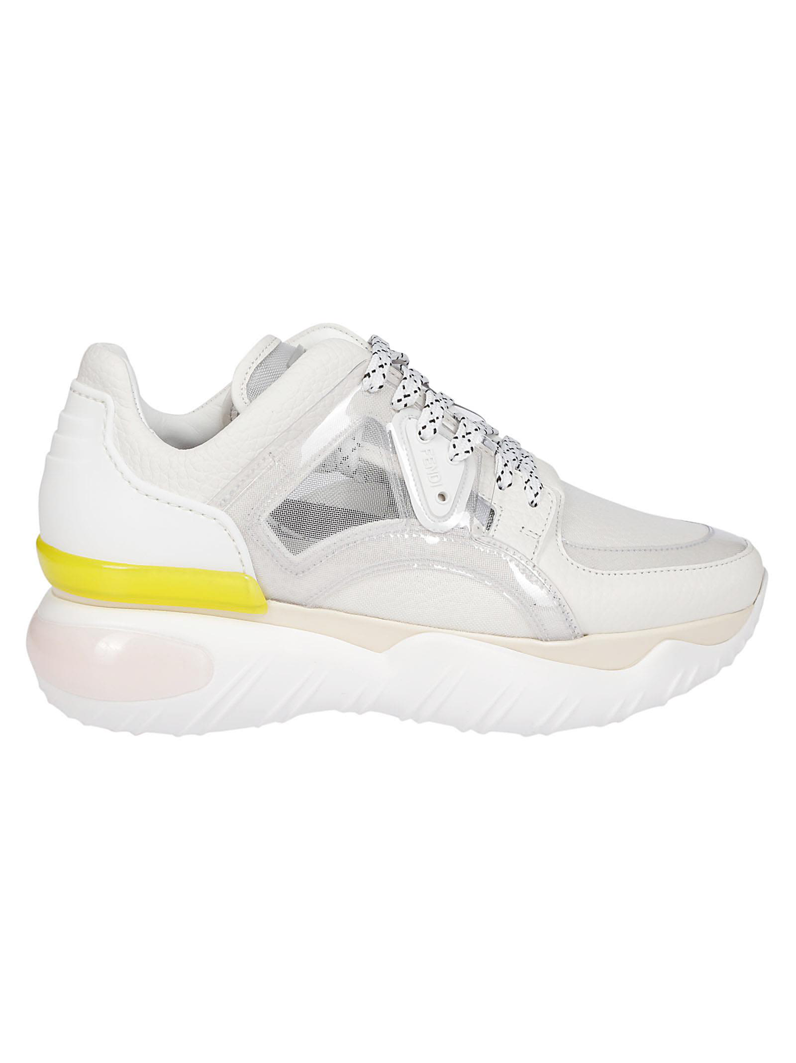 fendi sheer panels chunky sneakers