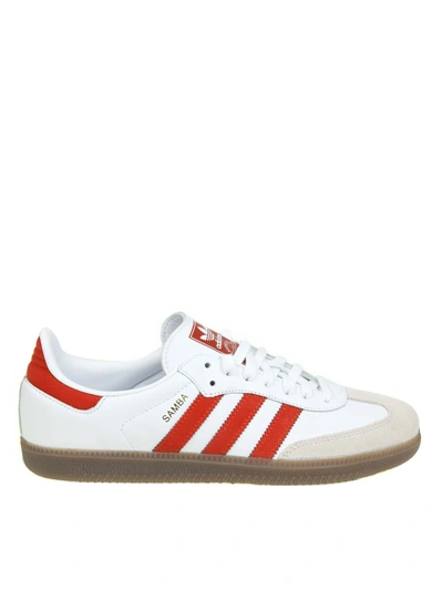 Shop Adidas Originals Samba Og Sneakers In White Color Leather