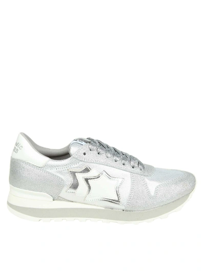 Shop Atlantic Stars Alhena Sneakers In Silver Leather And Fabric