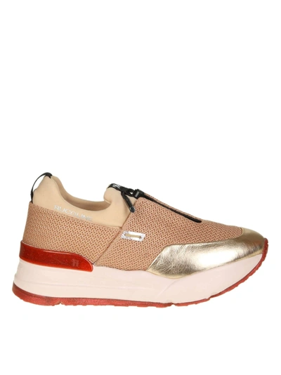 Shop Ruco Line Rucoline Sneakers "essentiel" Net And Skin Pink Color In Nude