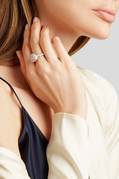 Shop Pomellato Nudo 18-karat Rose And White Gold Diamond Ring In Rose Gold