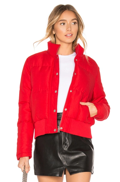 Shop About Us Maribel Puffer Jacket In Red