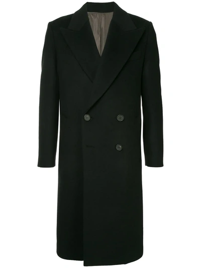 Shop Wooyoungmi Classic Long Coat - Black