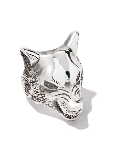 Shop The Great Frog Large Wolf Ring In Silver