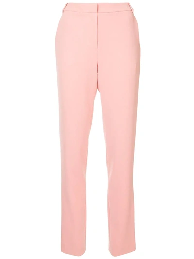 Shop Tibi Slim Tailored Trousers - Pink