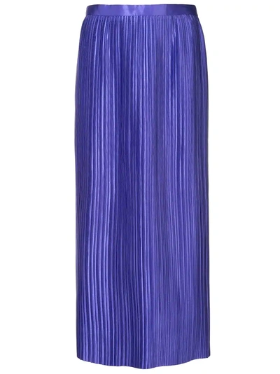 Shop Tibi Plisse Pleated Skirt - Purple