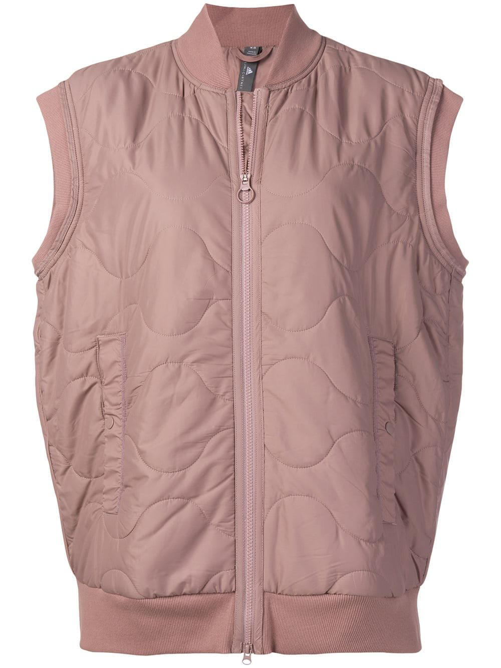 Adidas By Stella Mccartney Yoga Quilted Shell Jacket - Pink | ModeSens