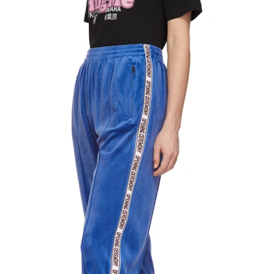 Shop Opening Ceremony Blue Torch Velour Lounge Pants In 4204 Pacifi