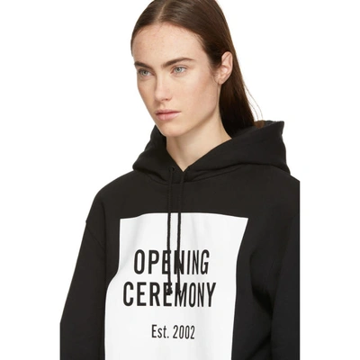Shop Opening Ceremony Black Box Logo Hoodie In 0001 Black