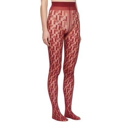 Shop Fendi Red Forever  Tights In F0qh0 Bor**