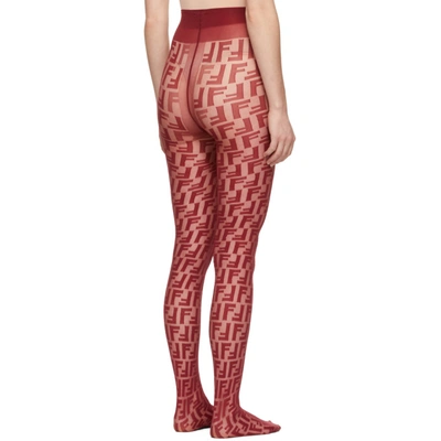 Shop Fendi Red Forever  Tights In F0qh0 Bor**