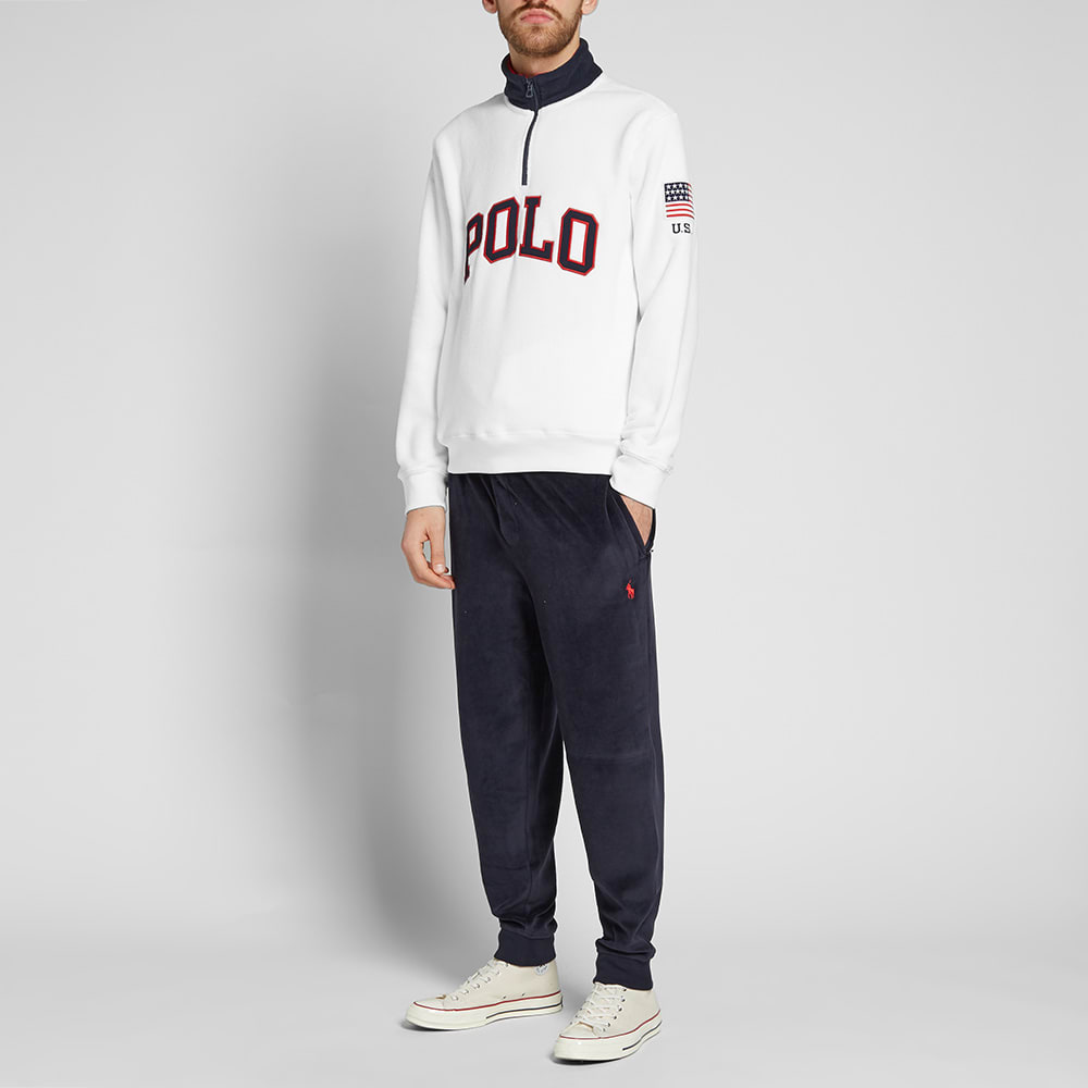 polo ralph lauren half zip polar fleece