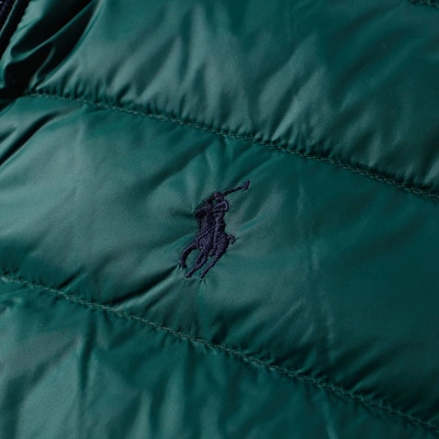 Shop Polo Ralph Lauren Bleeker Down Jacket In Green