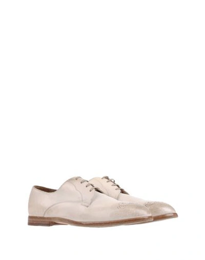 Shop Dolce & Gabbana Lace-up Shoes In Ivory
