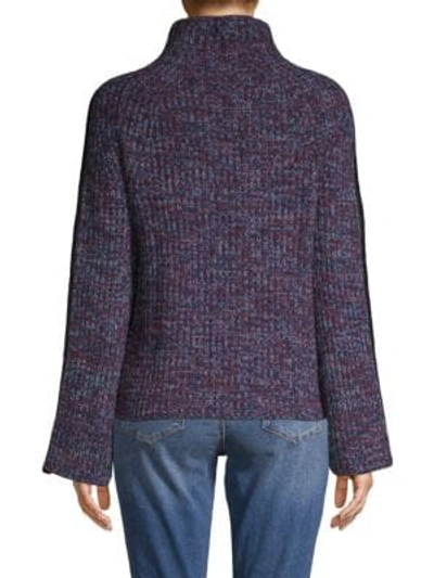 Shop Naadam Trinculo Cashmere Mockneck Sweater In Midnight