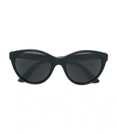 Shop Gucci Cat Eye Sunglasses In Black