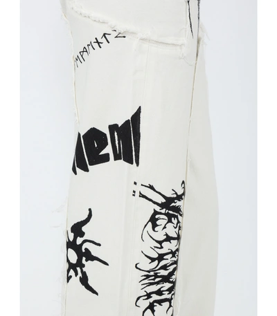 Shop Vetements X Levi's Tribal Patchwork Jeans In White