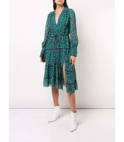 Shop Altuzarra Floral-print Dress In Green