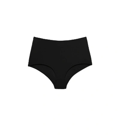 Shop Tory Burch Solid High-waisted Bottom In Black