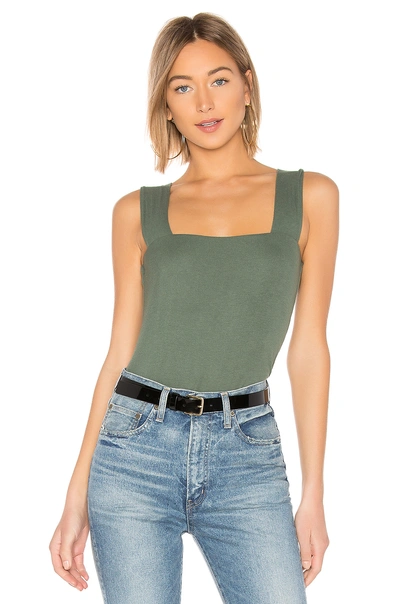 Shop Michael Lauren Marco Tank In Hunter Green