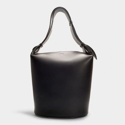 Shop Burberry | Large Bucket Bag In Black Supple Leather