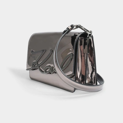 UhfmrShops, Karl Lagerfeld K Letters metallic shoulder bag