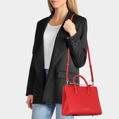Shop Strathberry The  Midi Tote In Black