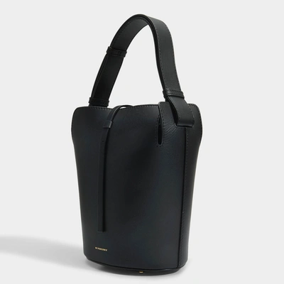 Shop Burberry | The Small Bucket Bag In Black Calfskin