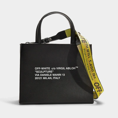 Off-White c/o Virgil Abloh Small Leather Shoulder Bag in Black